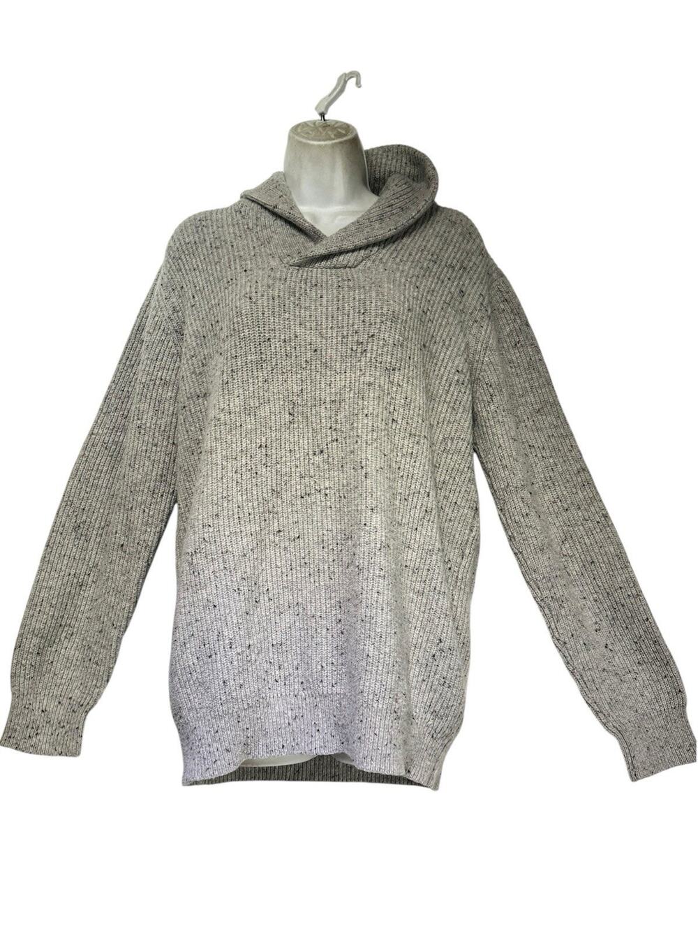 Immagini Sweater Mens Size L Gray Mock Neck Wool Blend Italy